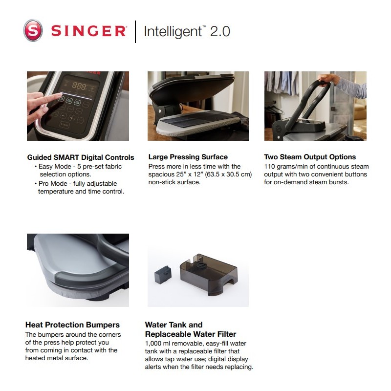 Singer Standard Singer Intelligent 2.0 26 inch steam press